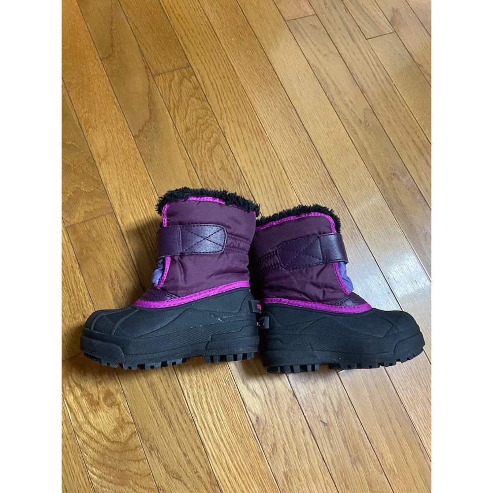 Sorel Kids Snow Commander Purple Pink Winter Boots NC1877-562 Size 8 Toddler